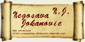 Negosava Jokanović vizit kartica